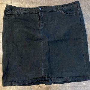 Not Your Daughters Jeans Black Denim Skirt with Lift Tuck Technology